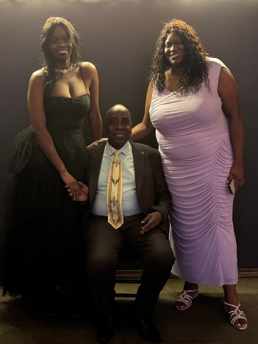 Ben with his daughters.