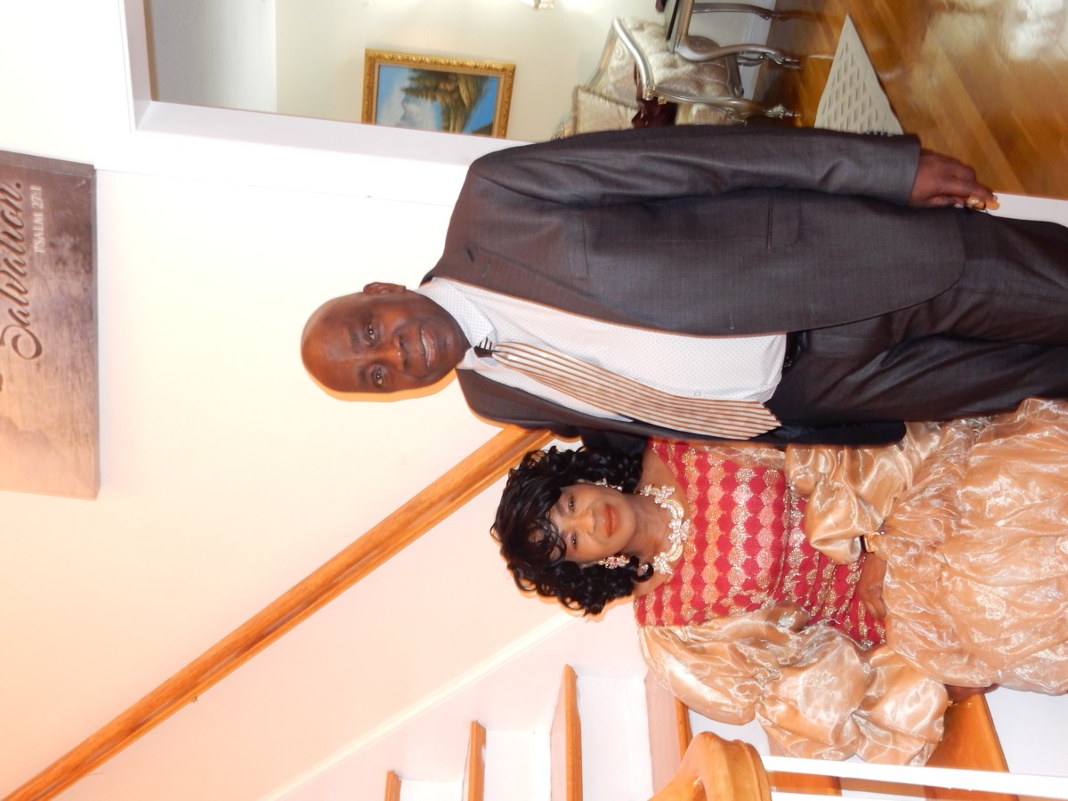 Ben and Bukola at home.