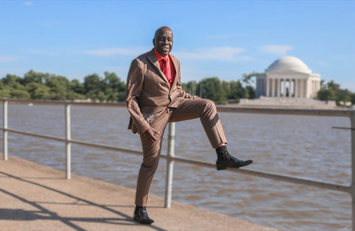 Ben at the Jefferson Memorial.