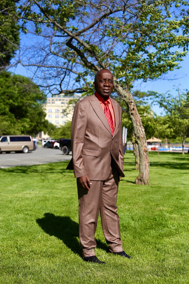 Ben standing outdoors.