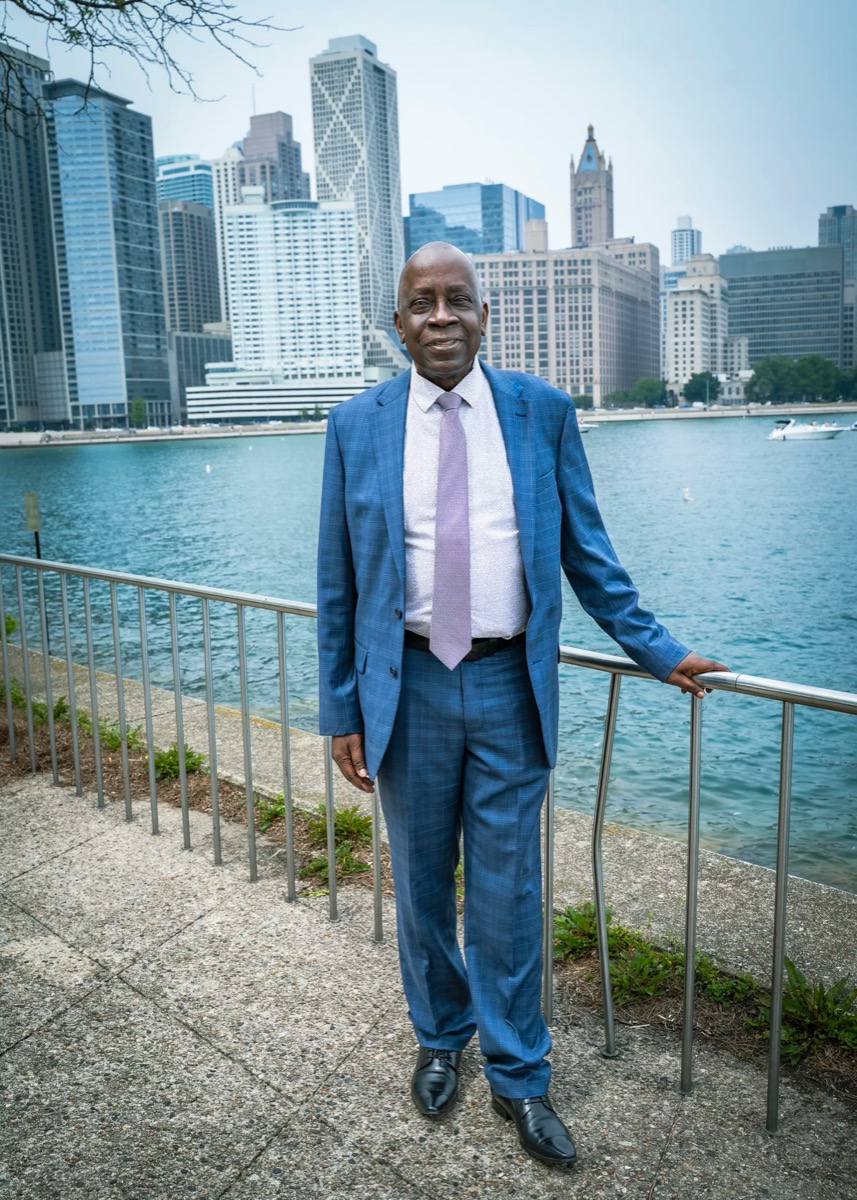 Ben by the waterfront.