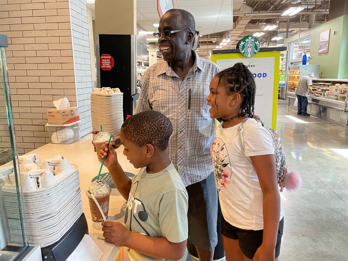 Ben with his grandchildren.